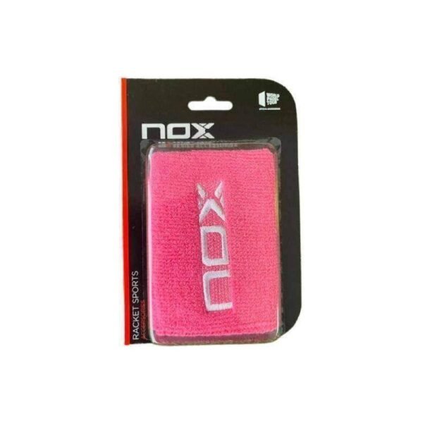 Nox-Armbänder Pink/Weiß Logo
