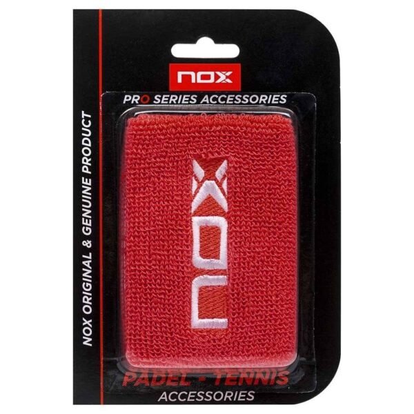 Nox-Armbänder Weiß/Rot Logo