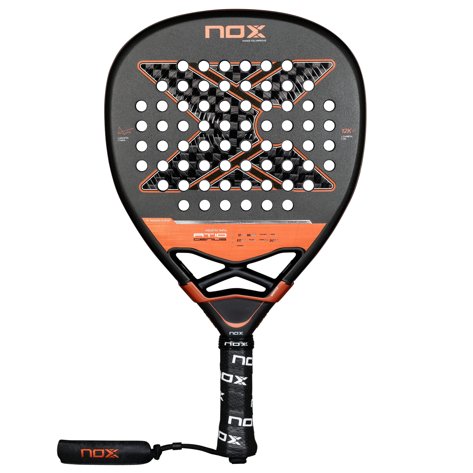 NOX AT10 Luxury Genius Attack 12K 2025 By Agustin Tapia Padelschläger