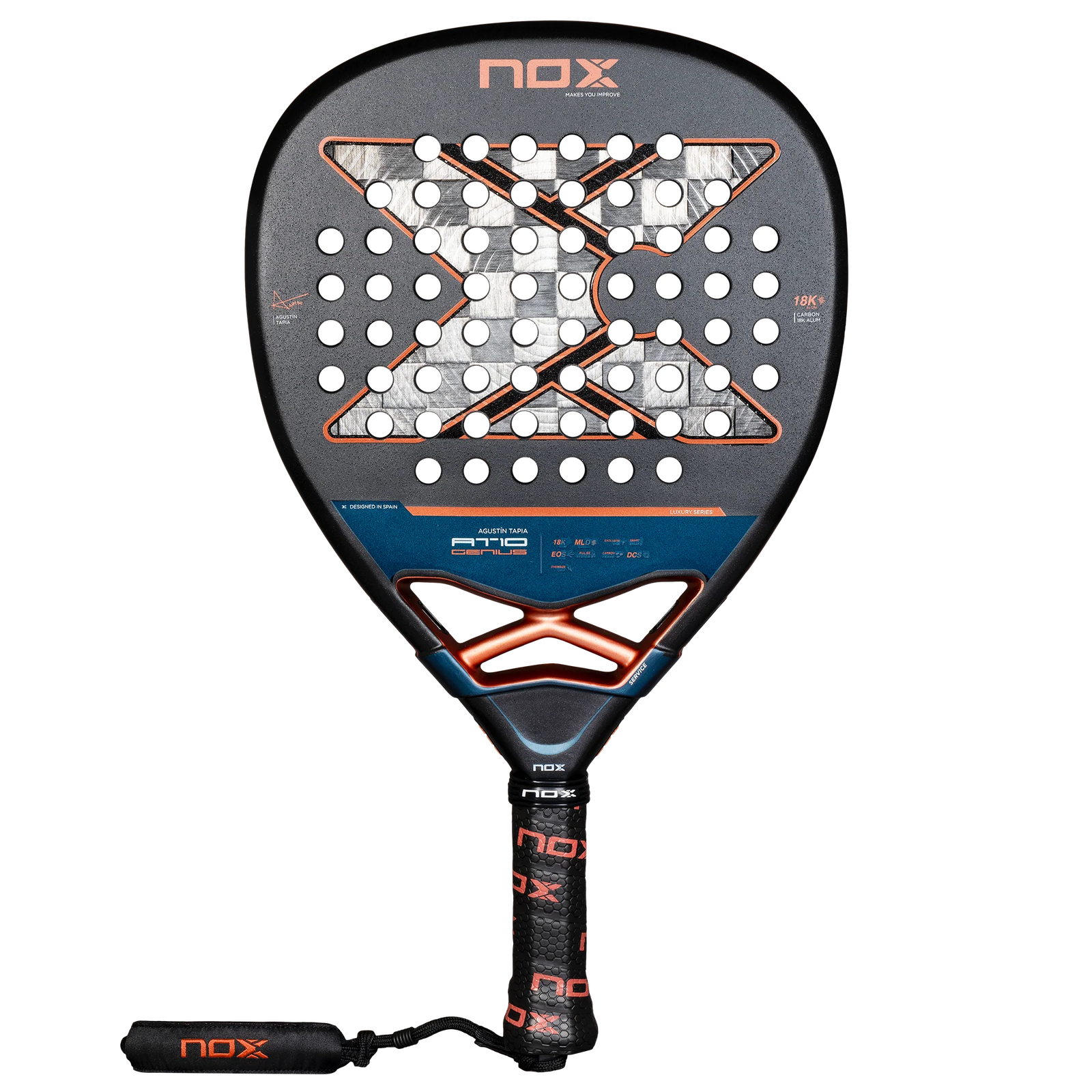 NOX AT10 Genius Attack 18K 2025 Agustin Tapia Padelschläger