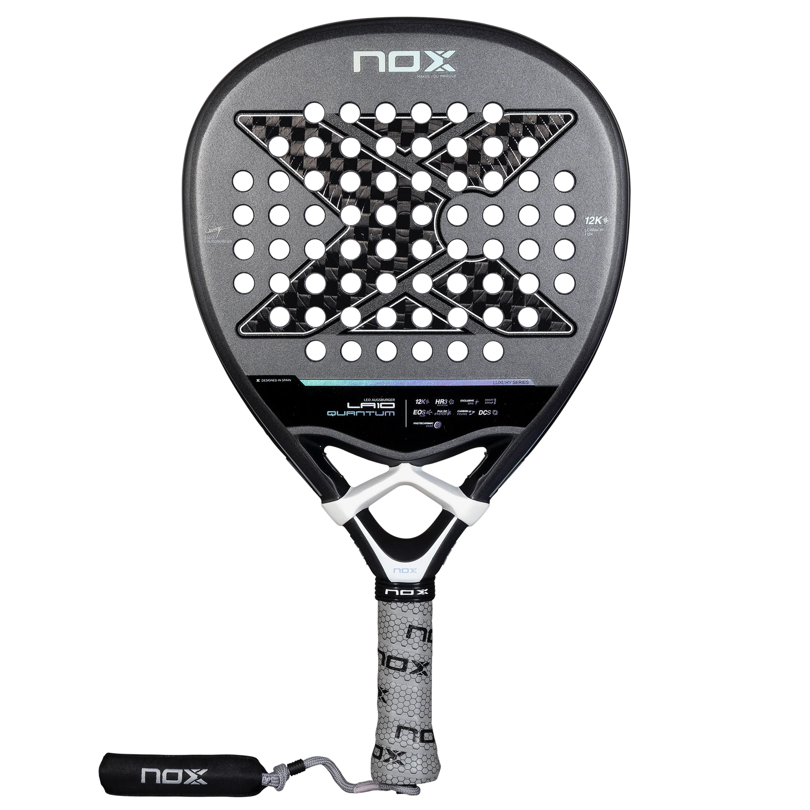 NOX LA10 QUANTUM 12K Leo Augsburger padelschläger