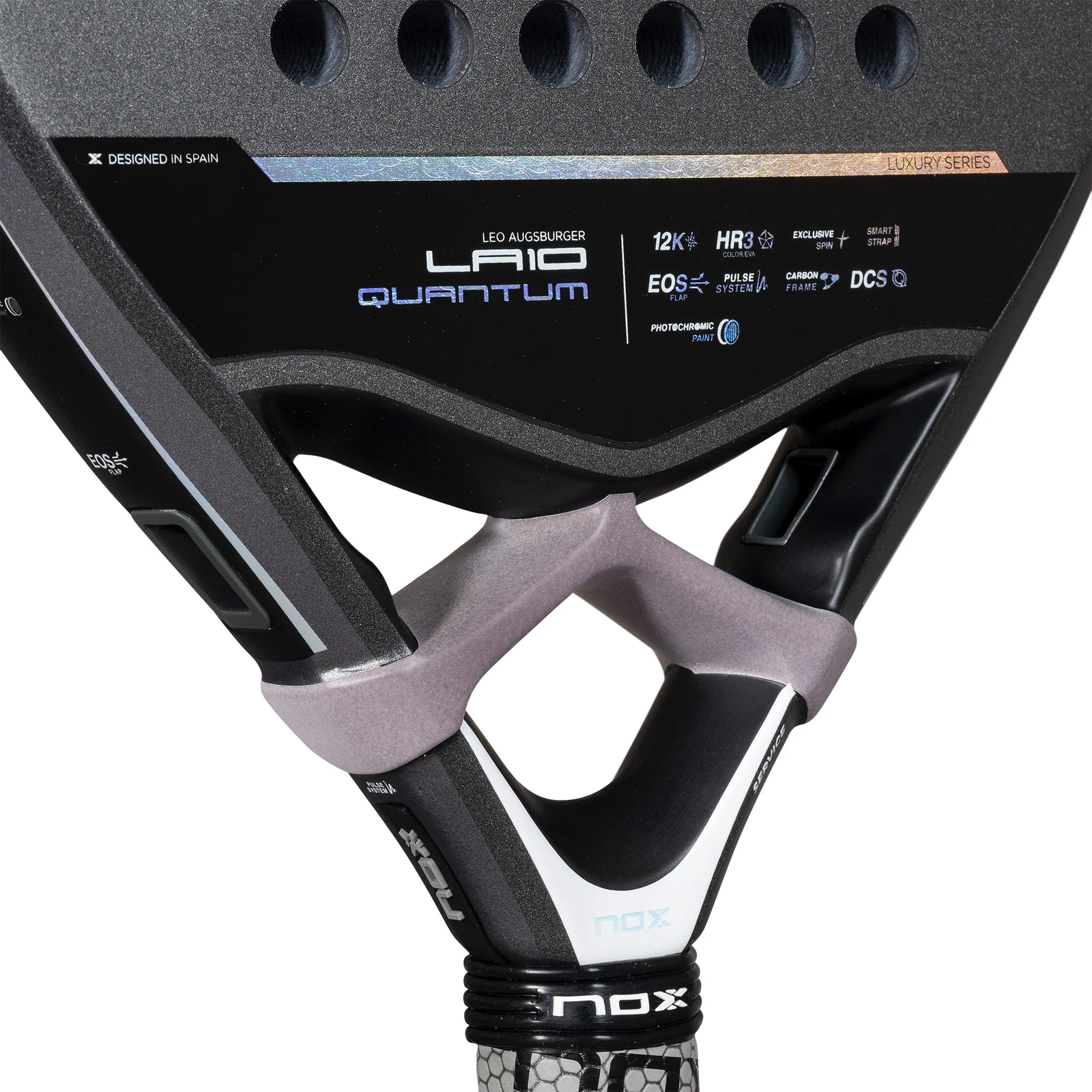 NOX LA10 QUANTUM 12K Leo Augsburger padelschläger – Bild 7